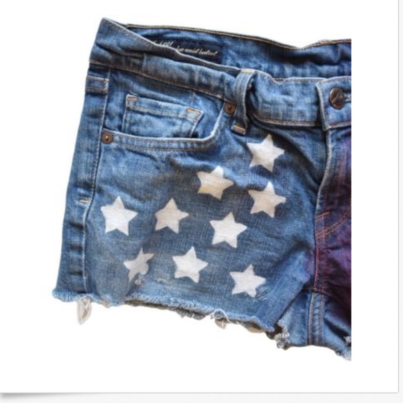 Citizens of Humanity American Flag Shorts Sz 29 - Picture 2 of 8